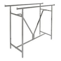 Only Hangers 01-003CH Chrome Metal Clothes Rack 60 in. W x 48 in. H