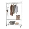 Trinity TBFZ-2707 Chrome Steel Clothes Rack 48 in. W x 75.5 in. H