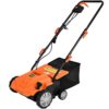 Costway ET1414US-OR 13 in. 12 Amp Corded Scarifier Electric Lawn Dethatcher w/40L Collection Bag Orange