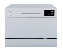 Sunpentown Delay Start & LED Display Countertop Dishwasher, 2220 Series, Silver