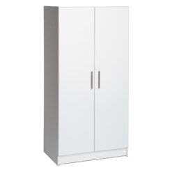 Elite 2 Door Standing Storage Cabinet, White