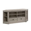 Sauder Palladia Corner Entertainment Credenza, Split Oak Finish