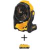 DEWALT DCE512BWDCB230 20V MAX Jobsite Fan with 20V MAX Compact Lithium-Ion 3.0Ah Battery