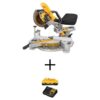 DEWALT DCS361BWDCB240C 20V MAX Cordless 7-1/4 in. Sliding Miter Saw, (1) 20V MAX Compact Lithium-Ion 4.0Ah Battery, and 12V to 20V MAX Charger