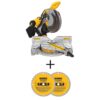 DEWALT DWS716WDW3128P5 15 Amp Corded 12 in. Compound Double Bevel Miter Saw and 12 in. Miter Saw Blade 32-Teeth and 80-Teeth (2 Pack)