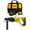 DEWALT DCB205CKW133B 20V MAX Cordless Brushless 1 in. SDS Plus D-Handle Rotary Hammer, (1) 20V Lithium-Ion 5.0Ah Battery, and Charger