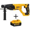 DEWALT DCH133BW205 20V MAX Cordless Brushless 1 in. SDS Plus D-Handle Concrete and Masonry Rotary Hammer and (1) 20V XR 5.0Ah Battery