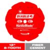 DIABLO D1208DH HARDIEBlade 12 in. x 8-Tooth Polycrystalline Diamond (PCD) Tipped Fiber Cement Circular Saw Blade