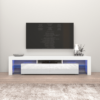 Solo 200 Modern LED TV Stand, Fits up to 90" TV, White