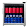 Arctic King 48-Can Beverage Fridge & Cooler with Electrical Control, Stainless Steel look