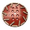 EDiamondTools GHL1020C25_THD 10 in. Diamond Grinding Disc Plate for Edco, MK, Husqvarna, and Blastrac Floor Grinders, 20 Turbo Segments, #25/30 Grit