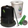 Enviro World EWC-202 Rain Barrel Compost Bin with Base and Accessories Combo