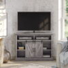 Whalen Allston Barn Door Corner TV Stand for TVs up to 55", Gray