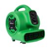 XPOWER P-230AT-Green 925 CFM 3-Speed Multi-Purpose Mini Mighty Air Mover Utility Blower Fan with Power Outlets and Timer in Green