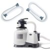 Intex 26647EG + 2 x 29060E 0 sq. ft. Sand Above Ground Pool Filter Pump Bundled with Replacement Hose (2-Pack)