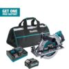 Makita GSR02M1 40V Max XGT Brushless Rear Handle 10-1/4 in. Circular Saw Kit, AWS Capable (4.0Ah)