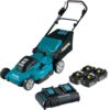 Makita XML10CM1 18-Volt X2 (36V) LXT Lithium-Ion Cordless 21 in. Walk Behind Lawn Mower Kit w/4 batteries (4.0Ah)
