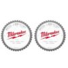 Milwaukee 48-40-4515-48-40-4515 8 in. x 42-Carbide Teeth Metal and Stainless Cutting Circular Saw Blade (2-Pack)