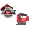 Milwaukee 2631-20-2737-20 M18 18V Lithium-Ion Brushless Cordless 7-1/4 in. Circular Saw and Jig Saw (2-Tool)