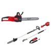 Milwaukee 2727-20-2825-20PS M18 FUEL 16 in. 18-Volt Lithium-Ion Brushless Electric Battery Chainsaw with Pole Saw Combo (2-Tool)