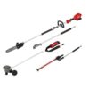 Milwaukee 2825-20PS-49-16-2718-49-16-2719 M18 FUEL 10 in. 18V Lithium-Ion Brushless Electric Cordless Pole Saw with M18 QUIK-LOK Edger & Hedge Trimmer Attachments