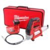 Milwaukee 2446-21XC M12 12V Lithium-Ion Cordless Grease Gun Kit with One 3.0 Ah Battery, Charger and Tool Bag
