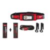 Milwaukee 2116-21-48-11-2131 600 Lumens LED REDLITHIUM USB 360-Degree Visibility Hard Hat Headlamp with Extra USB 3.0 Ah Battery