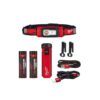 Milwaukee 2116-21-48-59-2013 600 Lumens LED REDLITHIUM USB 360-Degree Visibility Hard Hat Headlamp USB Charger and Portable Power Source Kit