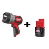 Milwaukee 2353-20-48-11-2420 M12 12-Volt Lithium-Ion Cordless 750-Lumen TRUEVIEW LED Handheld Spotlight with M12 2.0Ah Battery