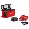 Milwaukee 48-59-1850-2357-20 M18 18-Volt Lithium-Ion Cordless PACKOUT 3000 Lumens LED Light w/5.0Ah Battery Starter Kit