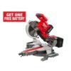 Milwaukee 2734-21 M18 FUEL 18V 10 in. Lithium-Ion Brushless Cordless Dual Bevel Sliding Compound Miter Saw Kit with One 8.0 Ah Battery