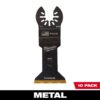 Milwaukee 49-25-1269 1-3/4 in. Titanium Bi-Metal Universal Fit Metal Cutting Multi-Tool Oscillating Blade (10-Pack)
