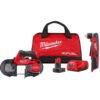 Milwaukee 2529-21XC-2415-20 M12 FUEL 12V Lithium-Ion Cordless Compact Band Saw XC Kit with M12 Lithium-Ion Cordless 3/8 in. Right Angle Drill
