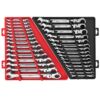 Milwaukee 48-22-9413-48-22-9513 144-Position Flex-Head Ratcheting Combination Wrench Set SAE and METRIC (30-Piece)