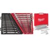 Milwaukee 48-22-9416-48-22-9516-48-22-9008 SAE/Metric Combination Ratcheting Wrenches with 3/8 in. Drive SAE/Metric Ratchet & Socket Mechanics Tool Set (86-Piece)