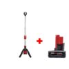 Milwaukee 2132-20-48-11-2460 M12 12-Volt Lithium-Ion Cordless 1400 Lumen ROCKET LED Stand Work Light W/ 6.0 Ah M12 Battery