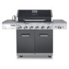 Nexgrill 720-0896B Deluxe 6-Burner Propane Gas Grill in Slate with Ceramic Searing Side Burner