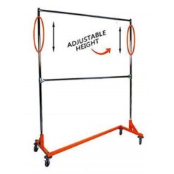Only Hangers GR400EH Orange Steel Clothes Rack 65 in. W x 9 in. H