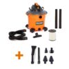 RIDGID HD1640C 16 Gal. 5.0 Peak HP Nxt Wet/Dry Shop Vacuum with Filter, Locking Hose, Accessories and Car Cleaning Kit