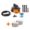 RIDGID WD4070D 4 Gallon 5.0 Peak HP Portable Wet/Dry Shop Vacuum with Fine Dust Filter, Dust Bags, Locking Hose and Accessories