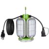 PowerSmith PTLK516-130 16,000 Lumens Temporary Hanging LED JobSite Light with 4 Pivoting Panels and Linkable 10 ft. Power Cord