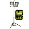 PowerSmith PWLD300T 30,000 Lumens Dual-Head LED Work Light with Tripod