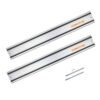 POWERTEC 71387 110 in. Aluminum Guide Rail Joining Set for Makita or Festool Track Saws (2x55 in.  Guided Rails) with Rail Connectors