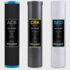 PRO+AQUA FC-PK19-100E ELITE GEN2 Replacement Filter Set, Whole House Heavy Metals Well Water - Sediment, KDF/Blend, Carbon Infused