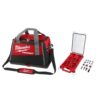 Milwaukee 48-22-8322-48-32-4082 20 in. PACKOUT Tool Bag and SHOCKWAVE Impact Duty Alloy Steel Screw Driver Bit Set with PACKOUT Case (100-Piece)