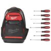 Milwaukee 48-22-8200-48-22-2718 Jobsite Backpack with Screwdriver Set (8-Piece)