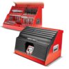 Powerbuilt 240311 26 in. Rapid Box Portable Slant Front Tool Box - Red