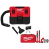 Milwaukee 0960-20-49-90-2019A M12 FUEL Cordless 1.6 Gal. Wet/Dry Vacuum with AIR-TIP 1-1/4 in. - 2-1/2 in. (4-Piece) Automotive Kit