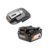 RIDGID AC86072B-AC87004 18V USB Portable Power Source with Activate Button Kit with 18V 4.0 Ah Lithium-Ion Battery