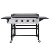Royal Gourmet GB4003 36 in. 4-Burner Flat Top Gas Grill Griddle Liquid Propane Outdoor Griddle Station, 52,000 BTU in Black